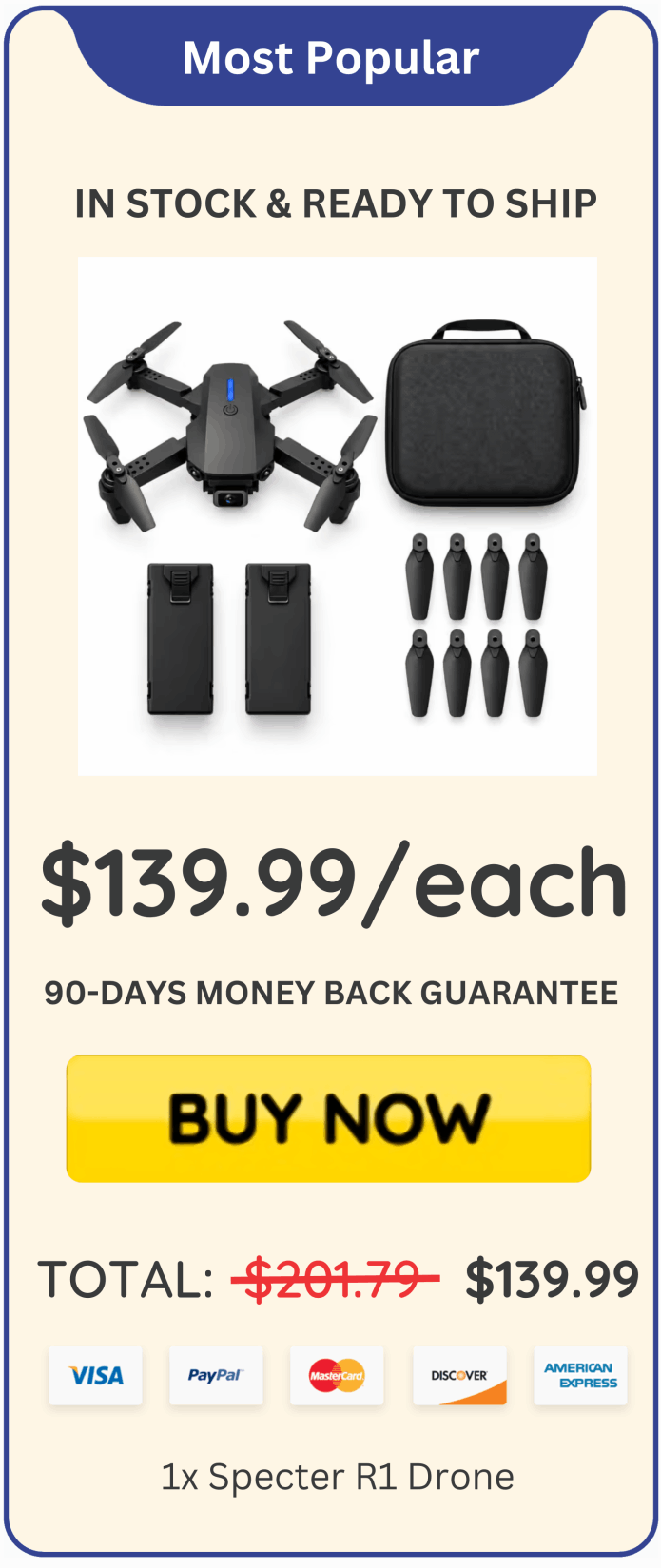 Specter R1 Drone offer price